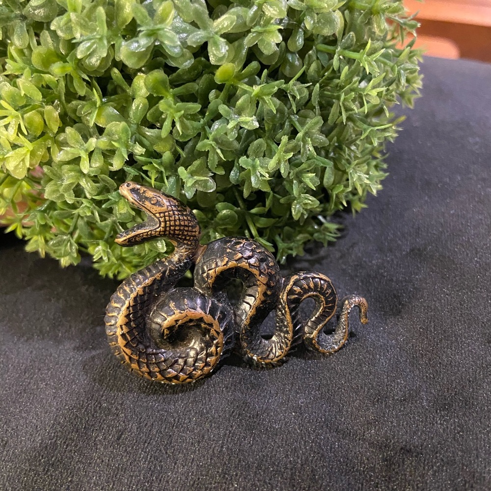 Vintage Brass Snake pendant